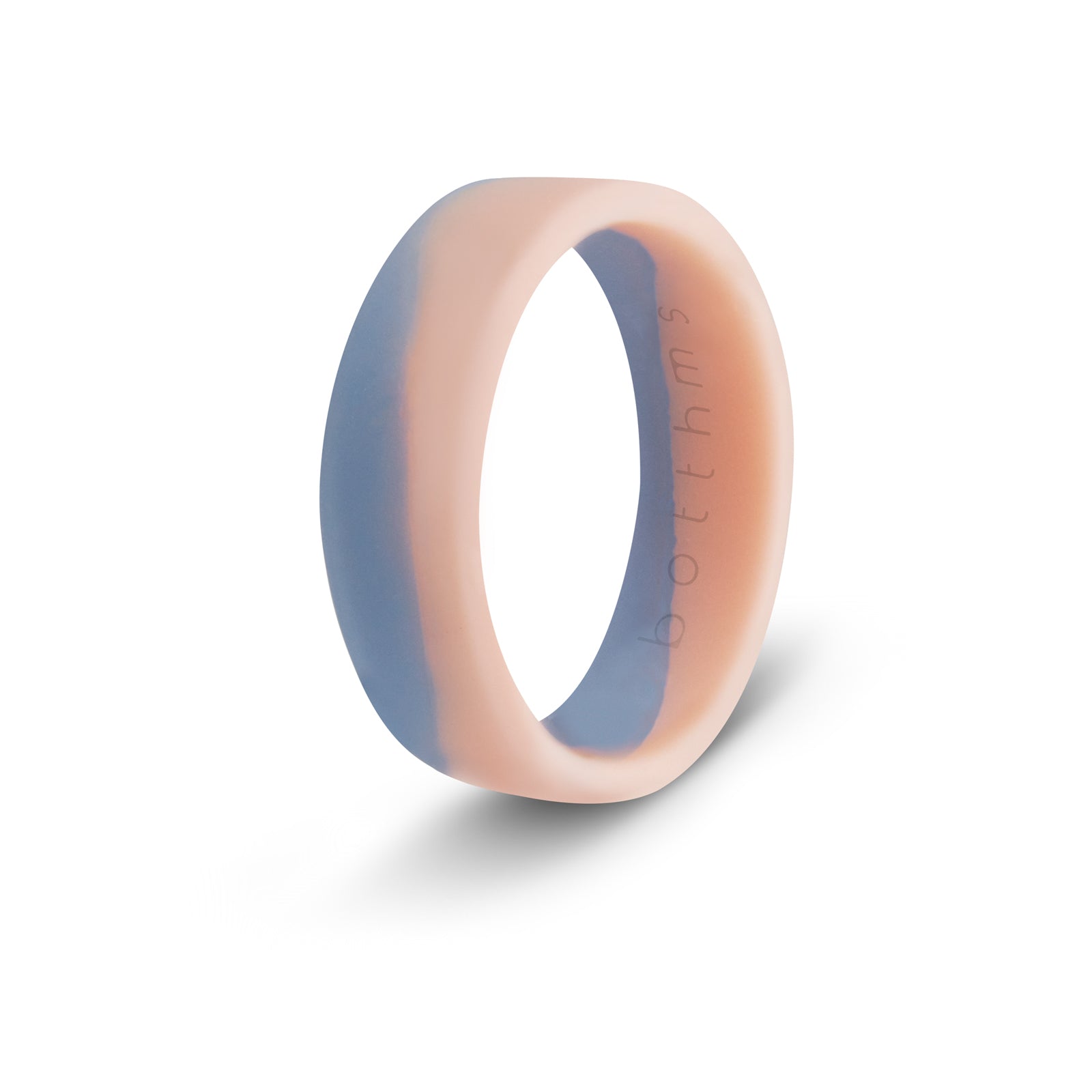 botthms Ladies Light Pink Purple Flow Silicone Ring